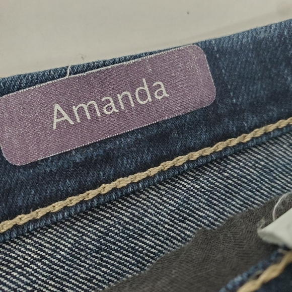 Gloria Vanderbilt Women’s Amanda Jeans Size Missy 18 Dark Blue - Picture 10 of 12